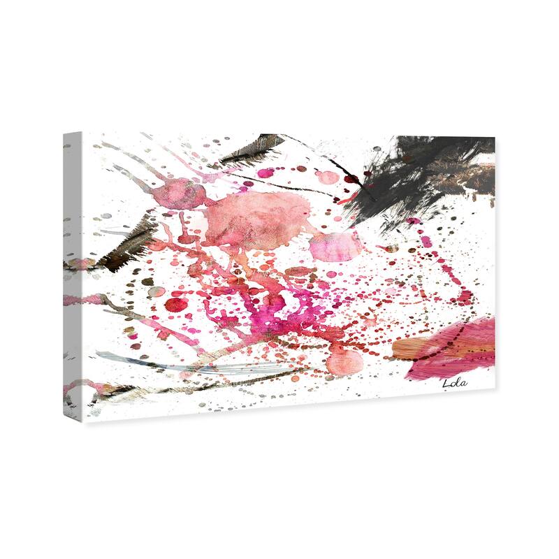 Wynwood Studio Canvas Abstract Dawn of Times HR Pink and Pastel Pink Modern & Contemporary Wall Art Canvas Print