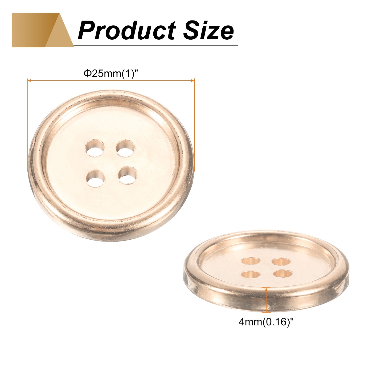 Plastic Sewing Buttons 4-Hole Round Replacement Craft Button for Coats Sewing Clothing and DIY