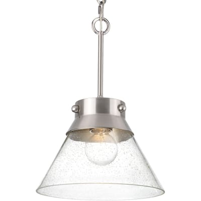 POINT DUME® Tapia Trail Collection Brushed Nickel Semi-Flush Convertible - 11.75 in x 11.75 in x 12.875 in