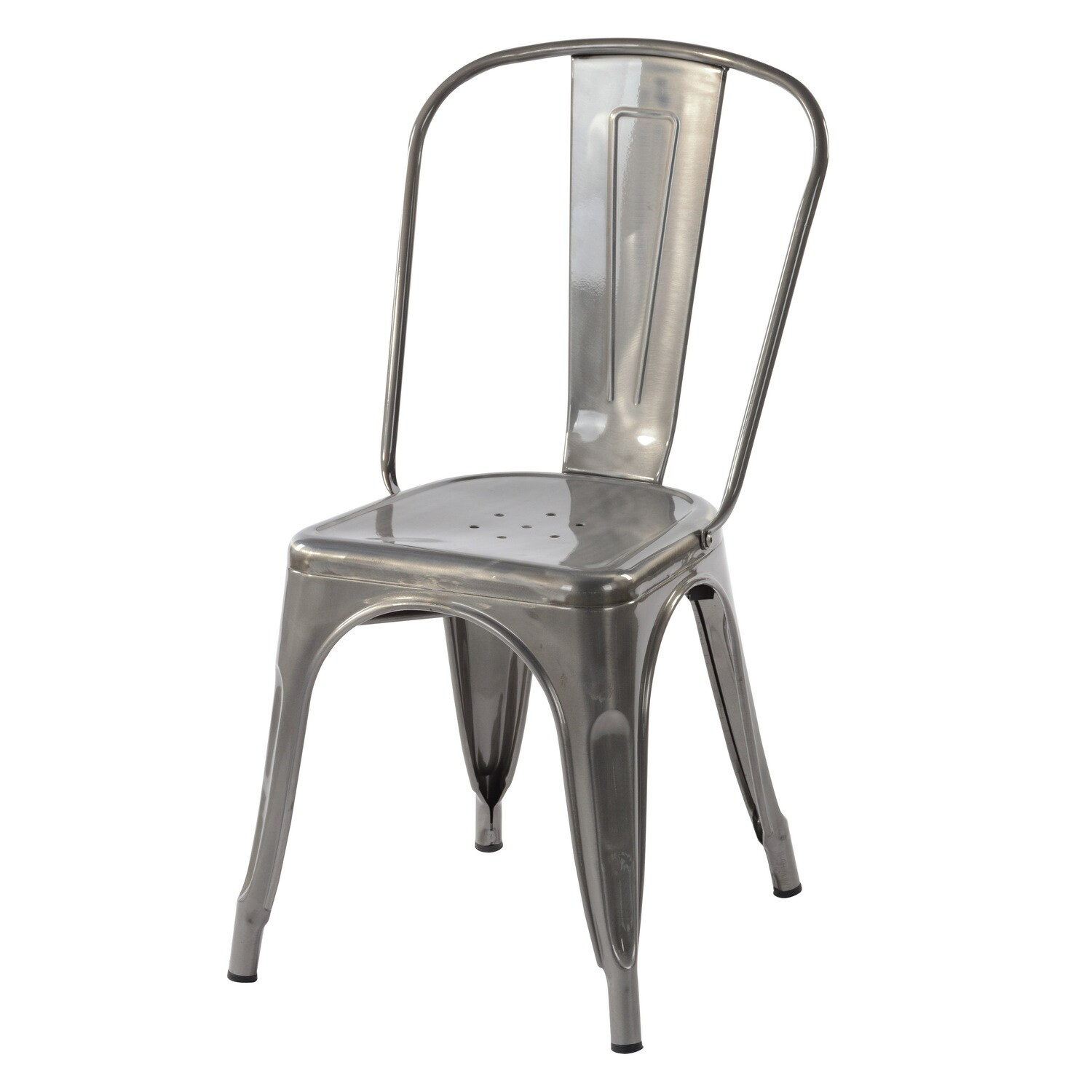 Kricox Metal Slat Back Stacking Side Chair Set of 32 Bed Bath