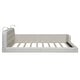 preview thumbnail 8 of 16, Queen Size Upholstered Platform Bed with 2 Reading Lights, White