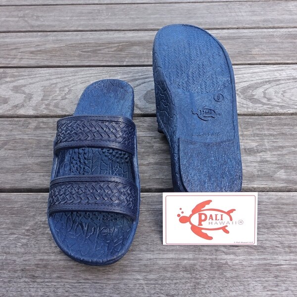 Pali Hawaii Jandals NAVY with Certificate of Authenticity