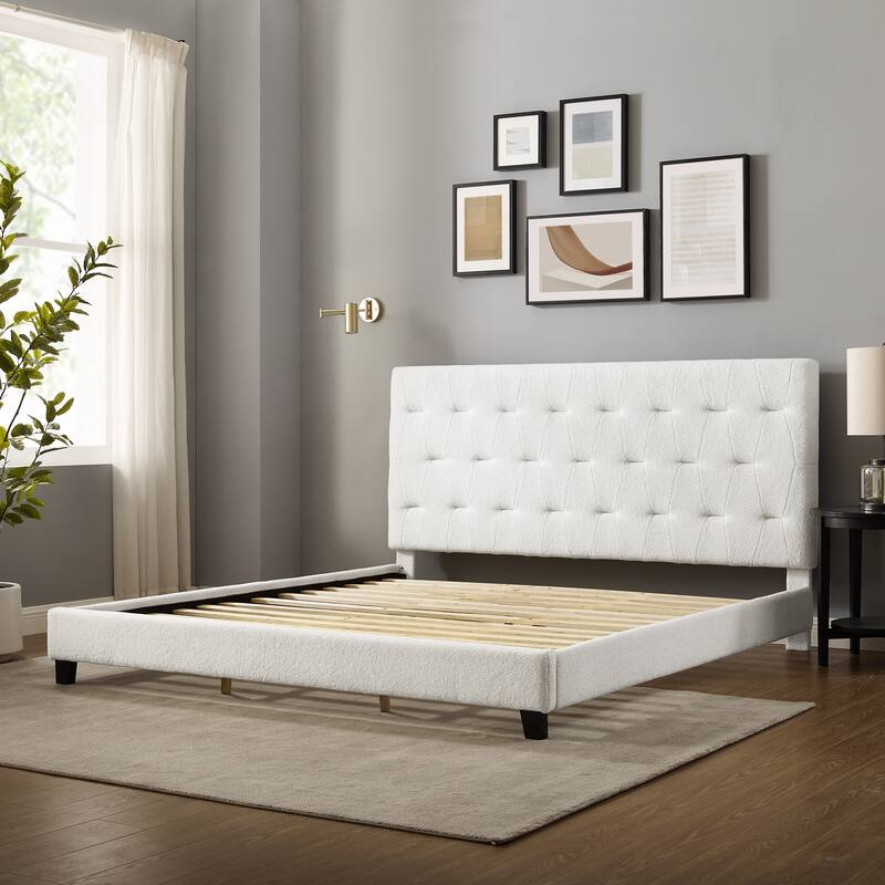 Corvus Somme Tufted Upholstered Platform Bed