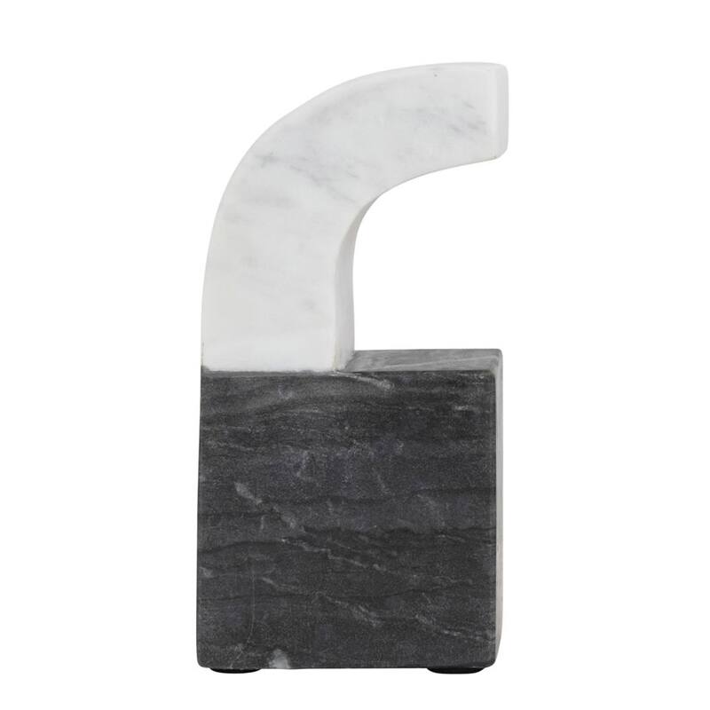 Two-Tone Marble Bookends, Set of 2