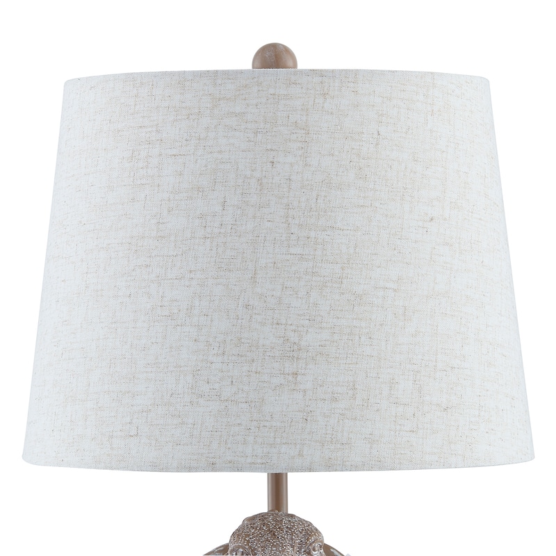 19.5" Brown Textured Resin Turtle Table Lamp - 12" x 12" x 19.5"