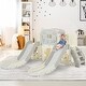 preview thumbnail 2 of 70, 8-in-1 Ocean-Themed Kids Slide Playset Grey