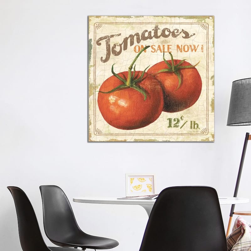 iCanvas "Tomatoes on Sale Now (On Special I)" by Lisa Audit Canvas Print - 37x37x1.5