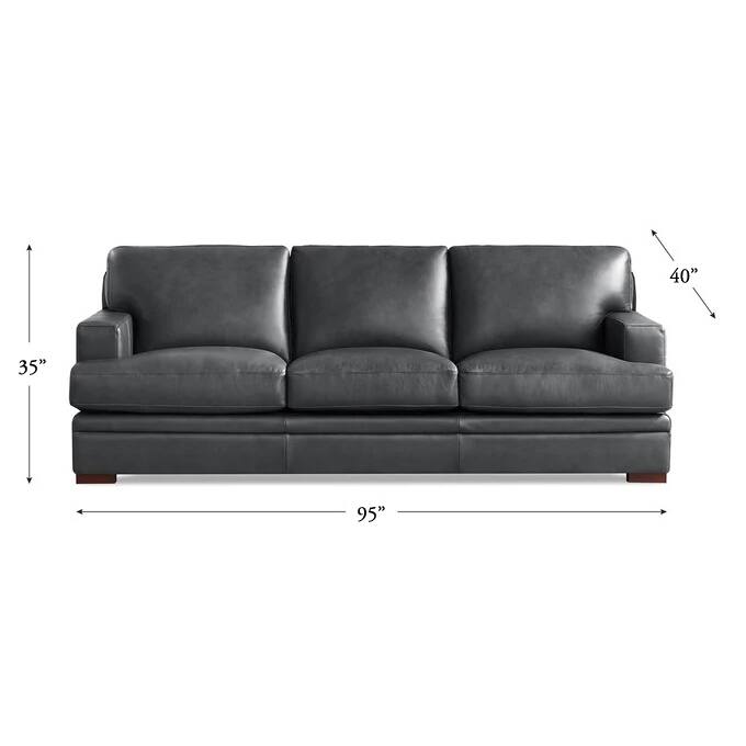 Hydeline Georgia Top Grain Leather Sofa
