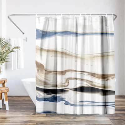 Americanflat 71" x 74" Shower Curtain, Synthesis Ii by PI Creative Art