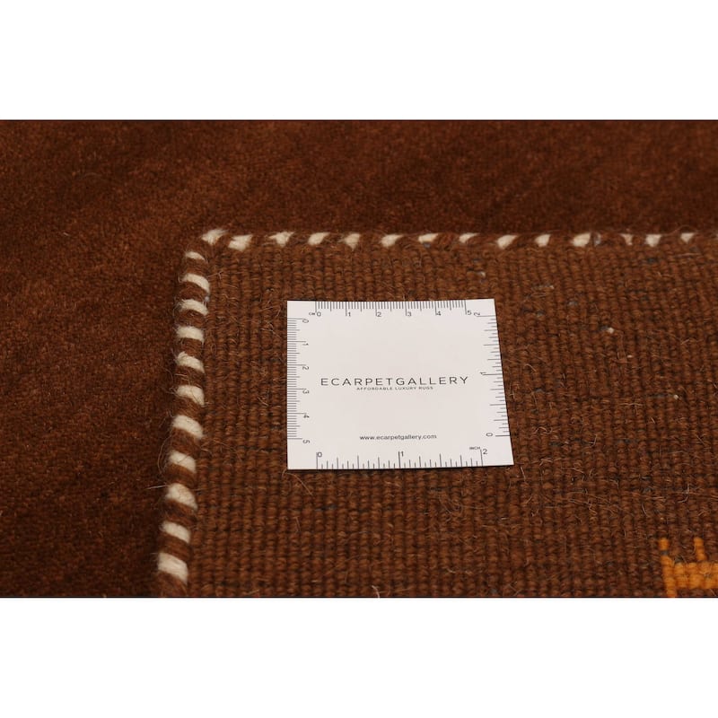 Kashkuli Gabbeh Brown Rug 2'7" x 11'3" - 2'7 x 11'3
