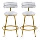 preview thumbnail 17 of 16, Christopher Knight Home - Oliver velvet 27.65-Inch Counter Stool with Iron Frame, Set of 2