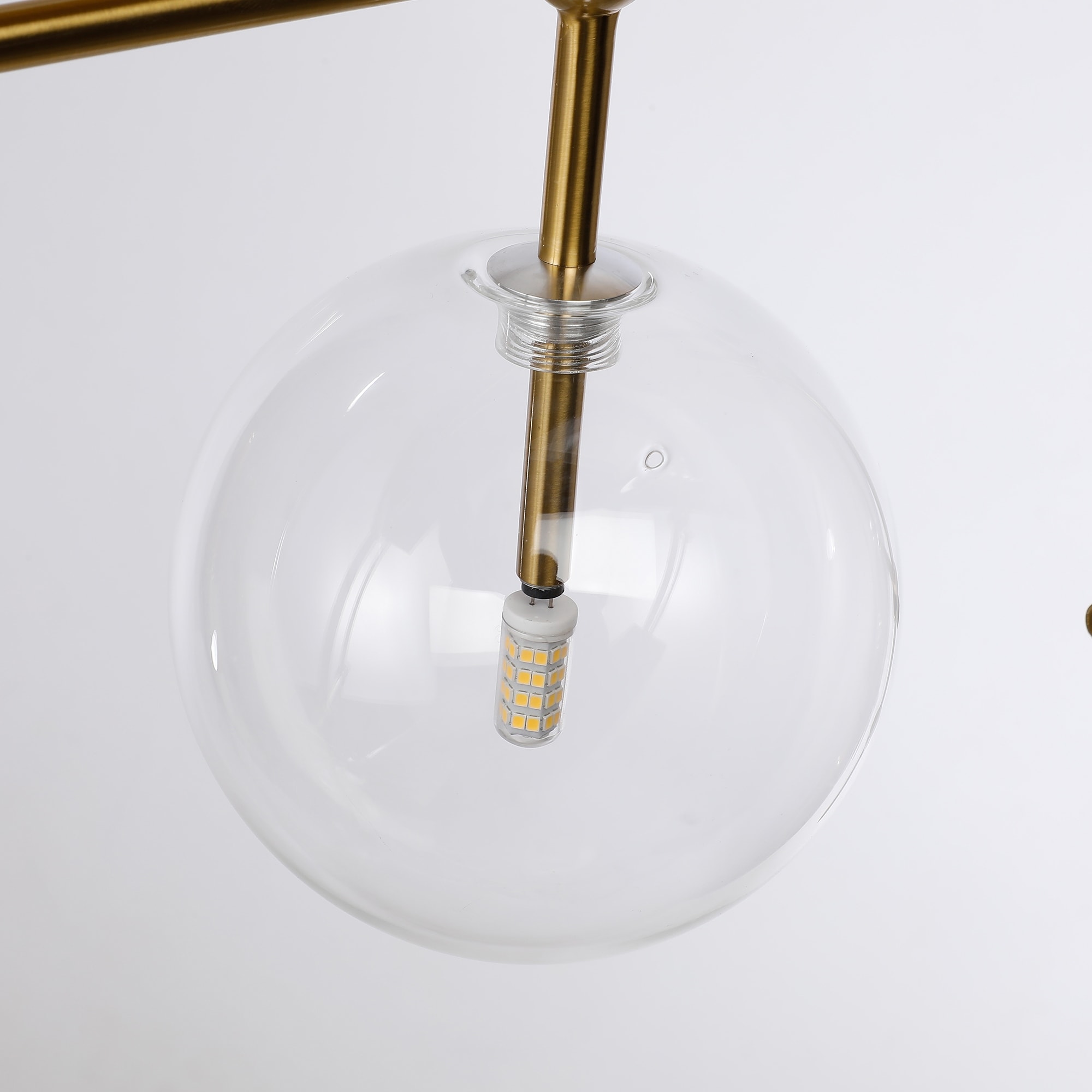 Glass Globe 7-Light Chandelier 57.5