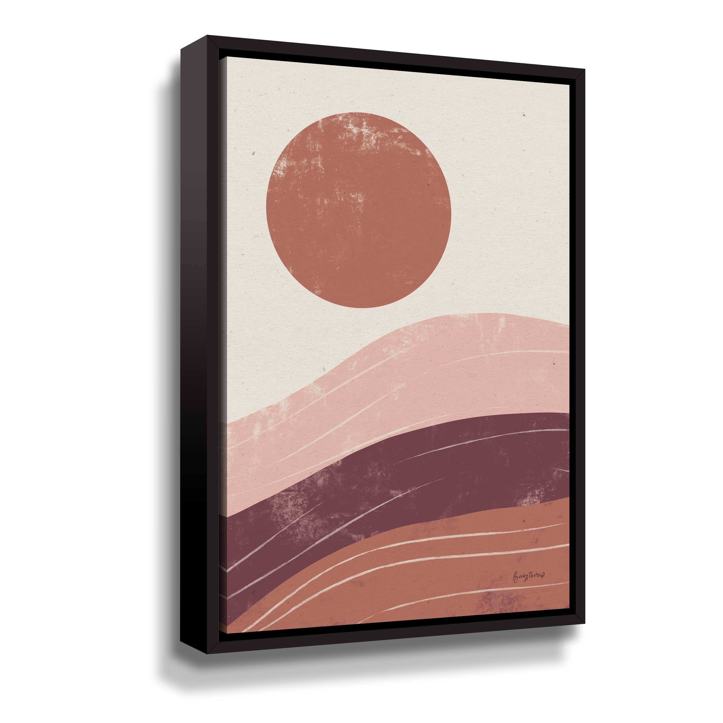 Eventide Desert Sunrise I Gallery Wrapped Floaterframed Canvas Bed