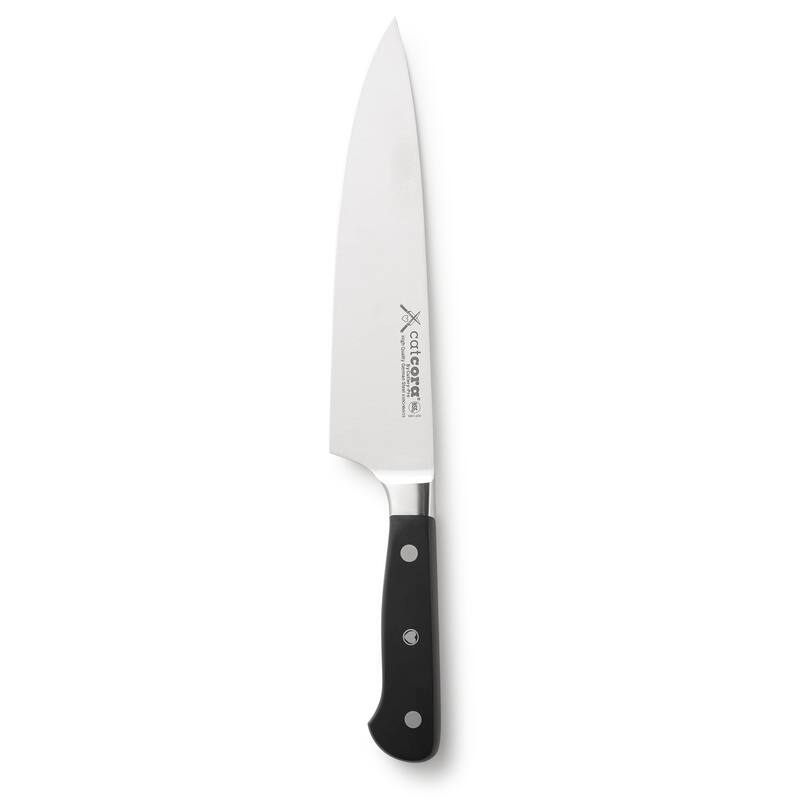 CatCora Forged Chef Knife, Professional 8-Inch German Steel Blade, Ergonomic Triple-Rivet Handle, NSF-Certified Kitchen Knife