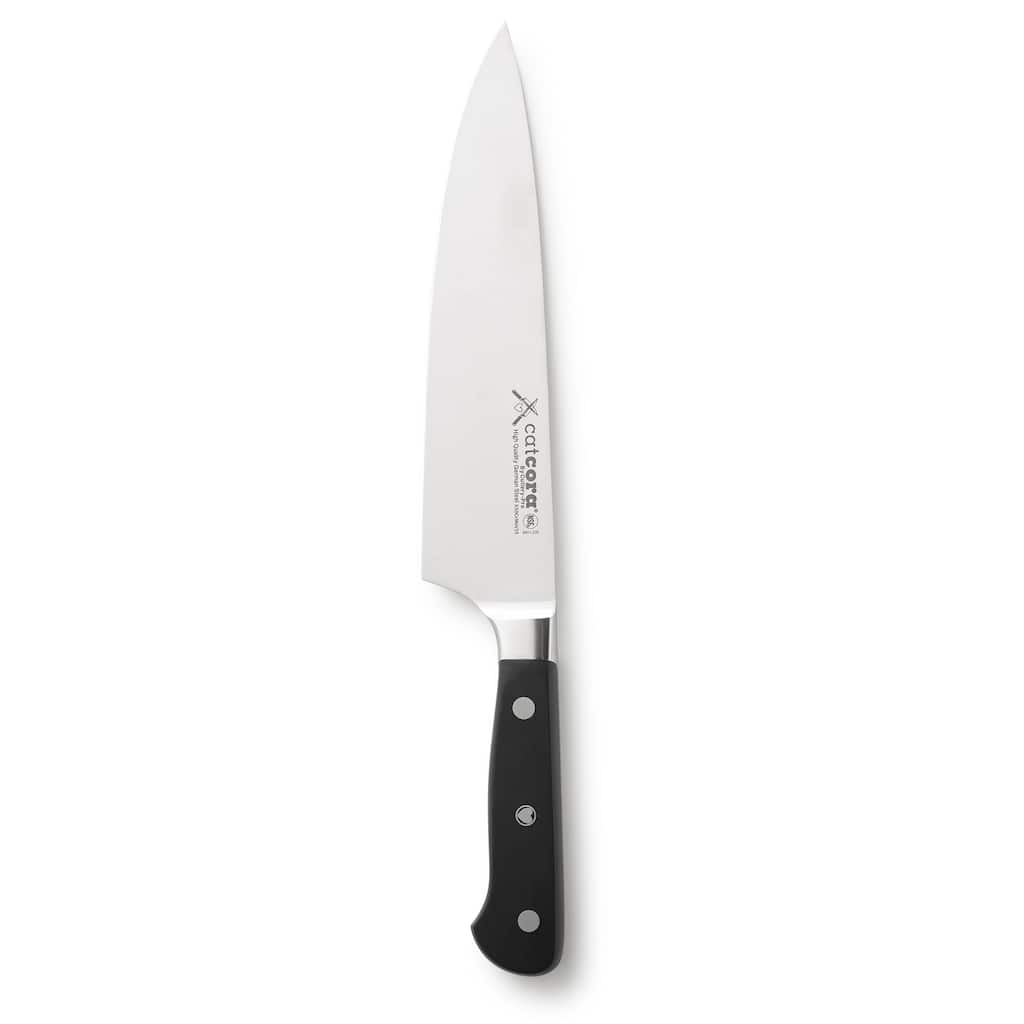 CatCora Forged Chef Knife, Professional 8-Inch German Steel Blade, Ergonomic Triple-Rivet Handle, NSF-Certified Kitchen Knife