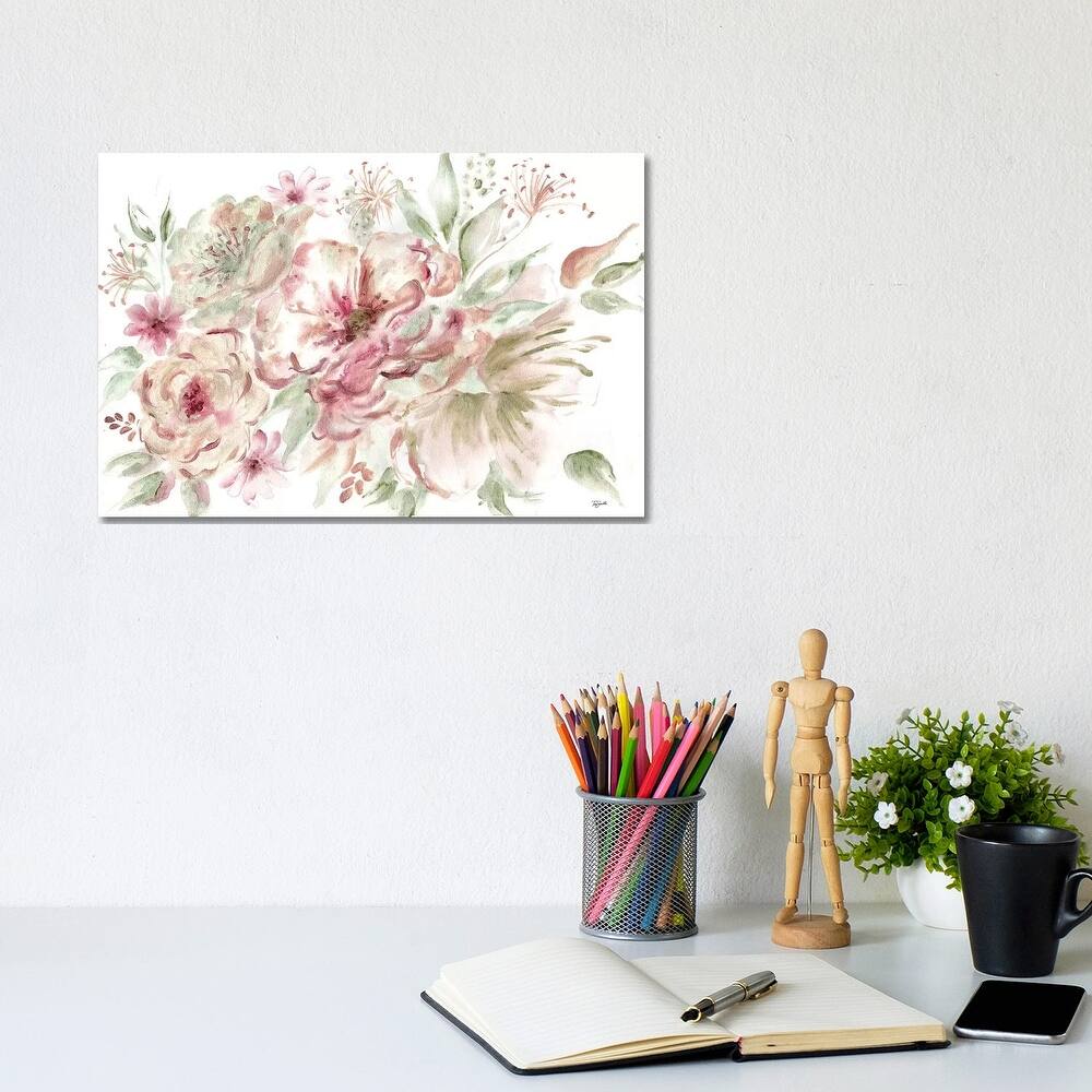 iCanvas "Rose Gold Floral Landscape" by Tre Sorelle Studios Canvas Print