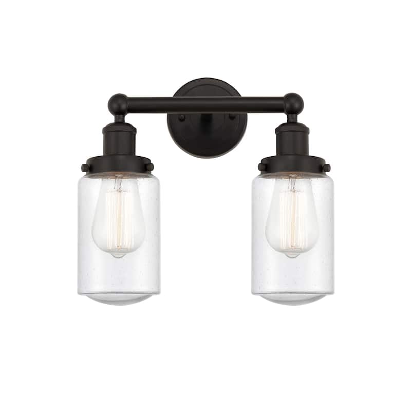 Innovations Lighting 616-2W-10-16 Dover Vanity Dover 2 Light 16" Wide - Oil Rubbed Bronze / Seedy