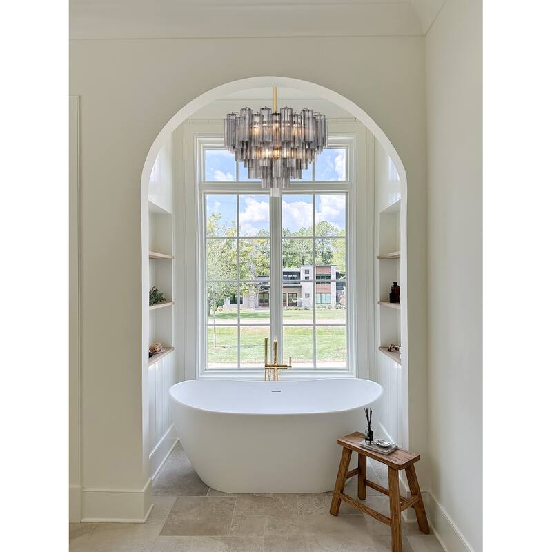 Crystorama Lighting Group ADD-312-SM Addis 12 Light 27" Wide