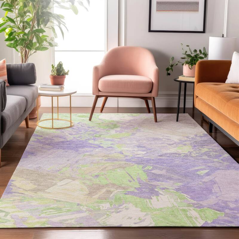 Premium Washable Super Soft Modern Brushstrokes Mayfield Rug
