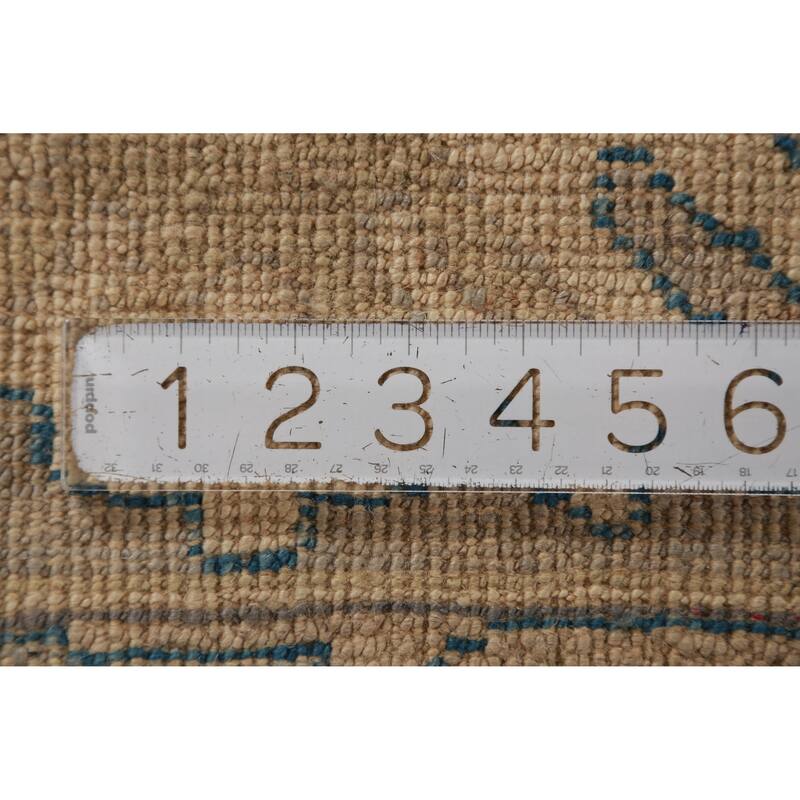 Hand Knotted Oriental 100% Wool Carpet Transitional All-Over Greys & Charcoal Oushak Area Rug - 11' 10'' X 9' 4''