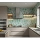 preview thumbnail 10 of 9, ES STONE - Floral Pattern Glass Mosaic Tile - Decorative Wall & Backsplash Tile - Case (10 Sheets)