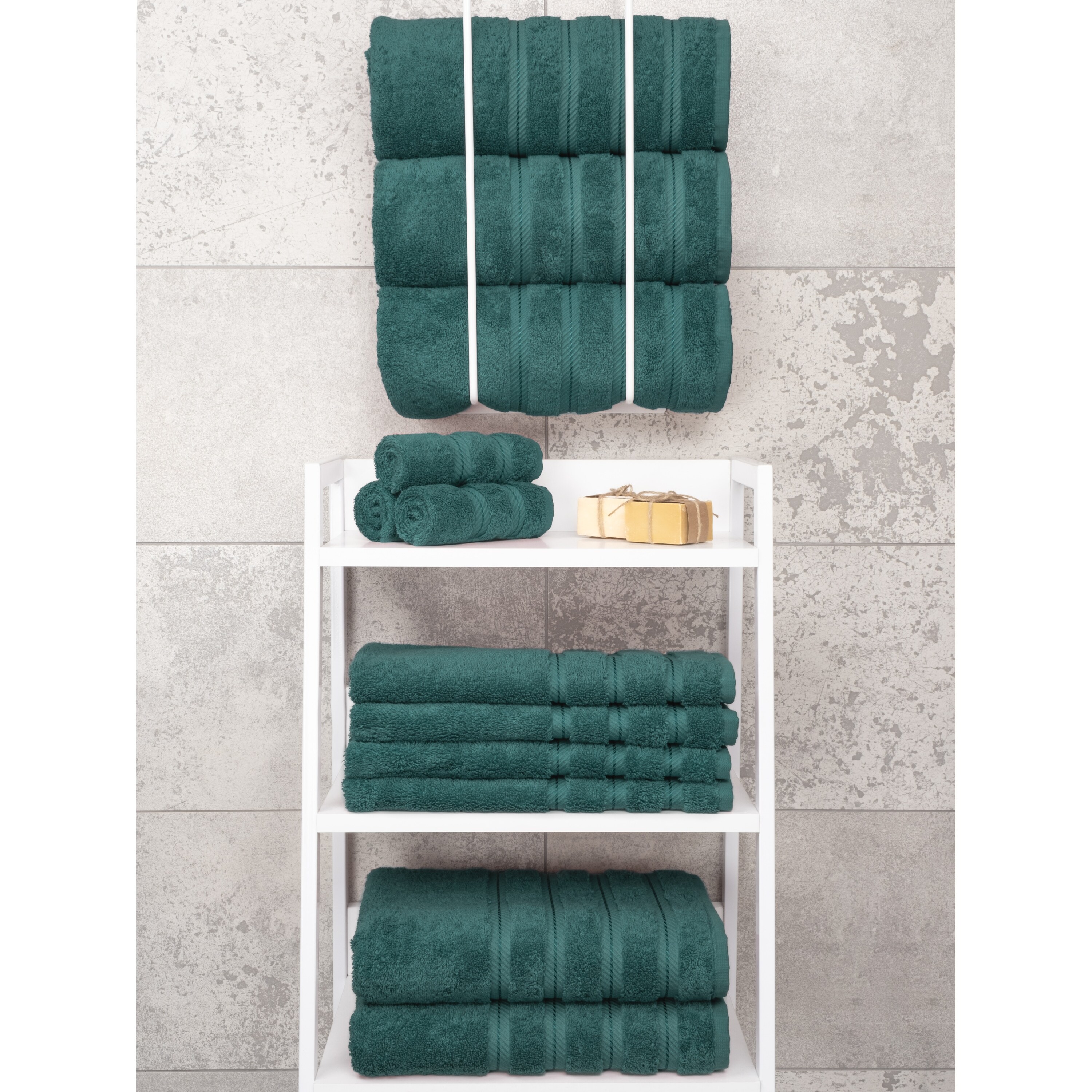 American Soft Linen Salem Collection Turkish Cotton 6 Piece Towel SetA –  Cadeaux et Douceurs
