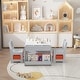 preview thumbnail 7 of 18, Kids Art Table and Chair Set, 3 in 1 Activity Table with 2 Chairs Grey