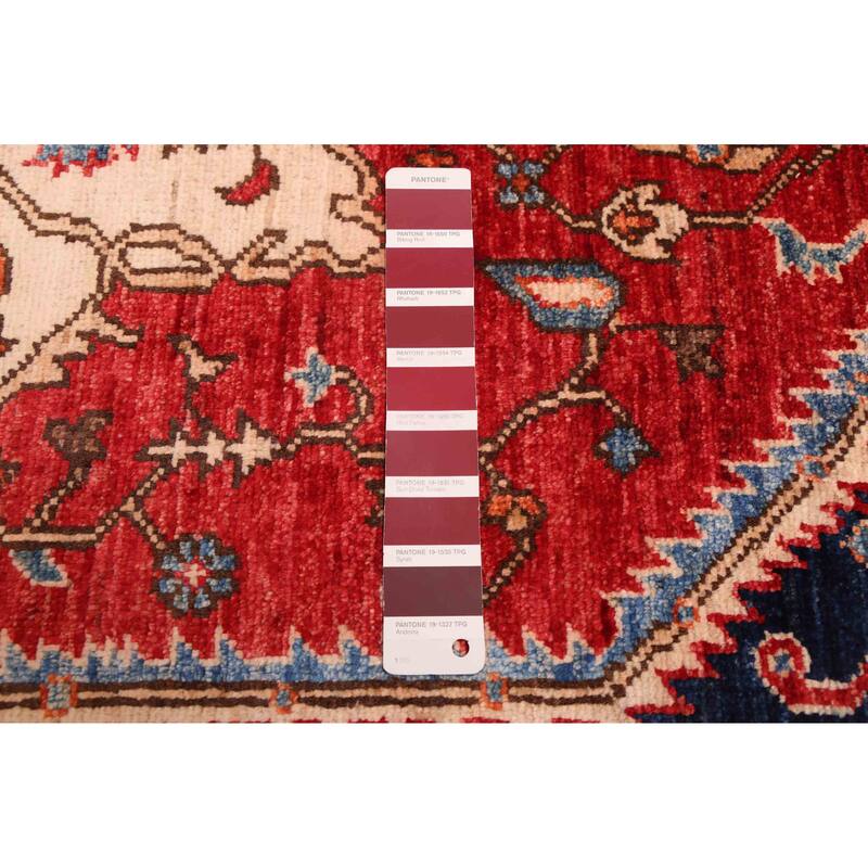 ECARPETGALLERY Hand-knotted Aryana Red Wool Rug - 5'8 x 7'10