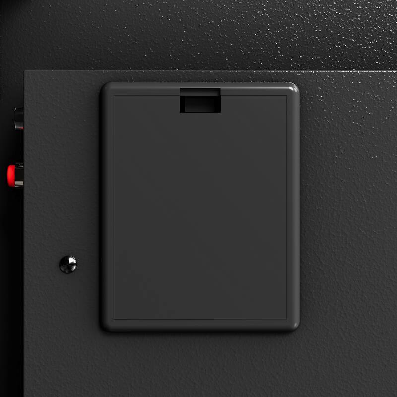 Steel Security Safe and Lock Box with Electronic Keypad - Secure Cash, Jewelry, ID Documents, Black, 1.69Cubic Feet