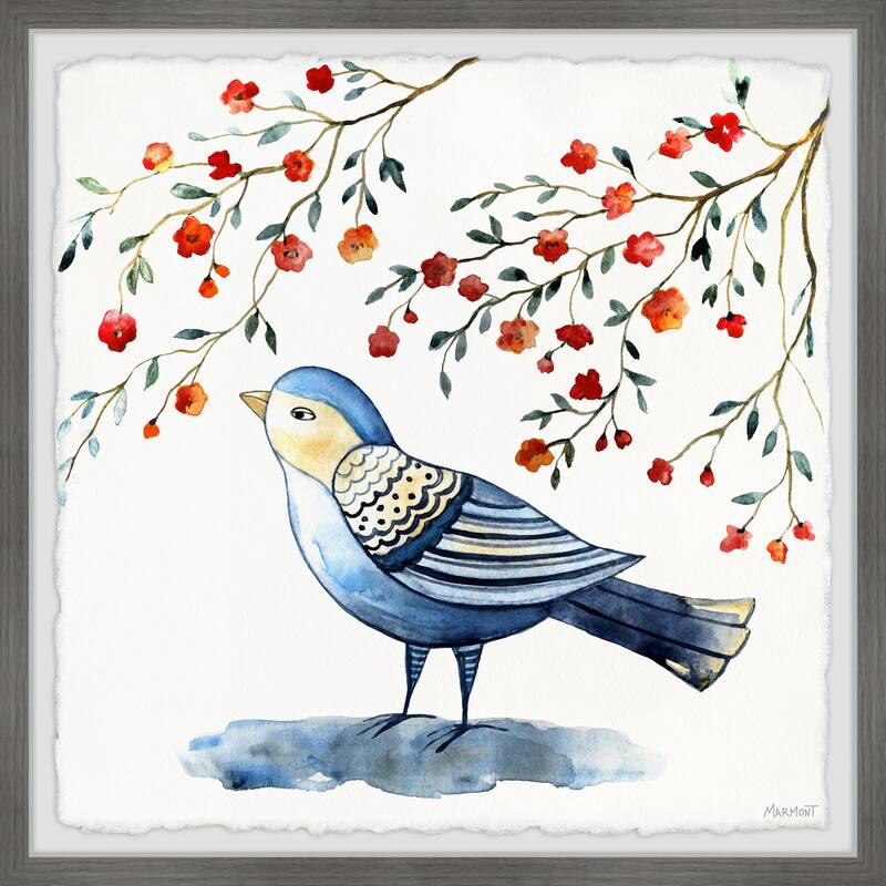 Bluebird Blossom Framed Print