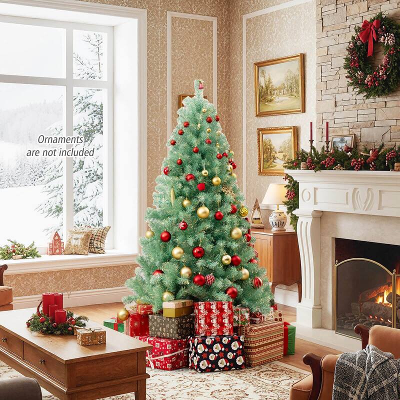 Costway 6.5 FT/7.5 FT Artificial Xmas Tree with 250/550 White LED - See Details