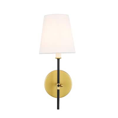 Mungo 1-light White Shade Wall Sconce