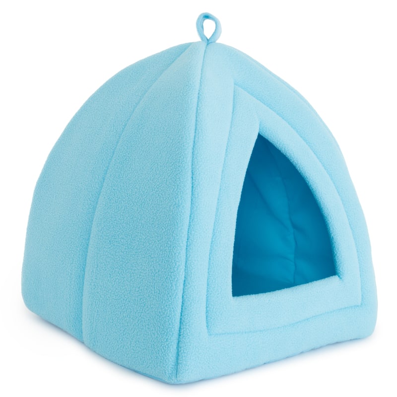 Petmaker Cozy Kitty House Cave Plush Cat Tent Bed with Removable Foam Cushion