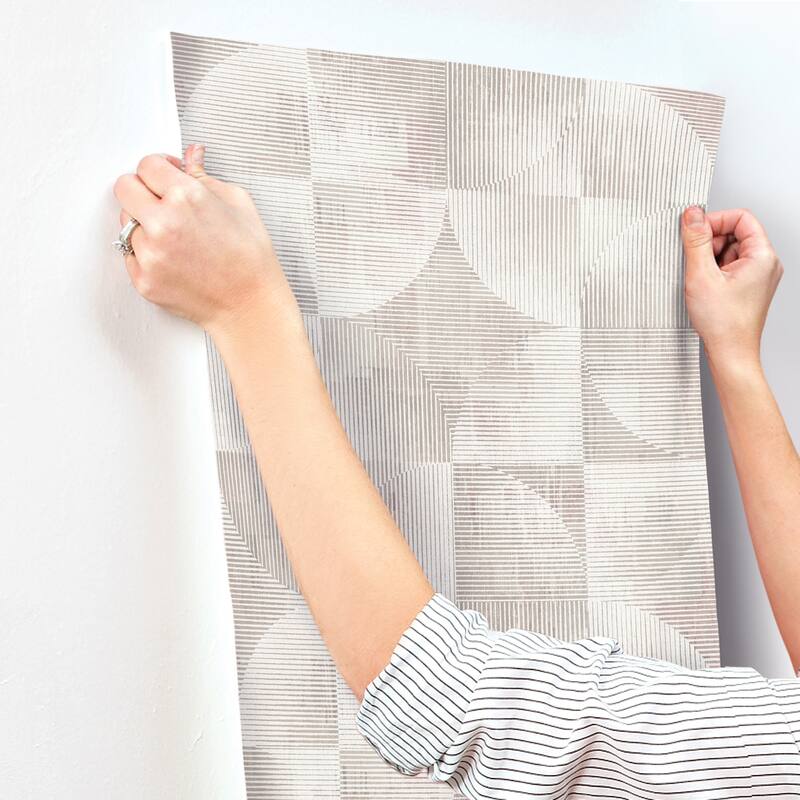 A-Street Prints Woodbine Rose Abstract Geometric Wallpaper