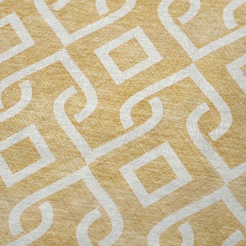 Premium Machine Washable Modern Scroll Sherpa Throw Blanket