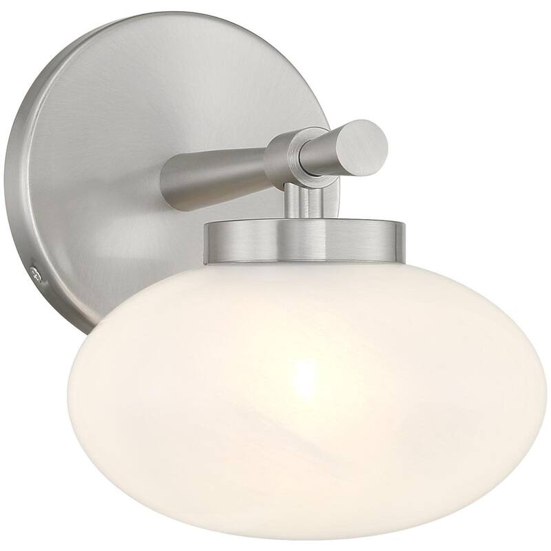 Savoy House 9-1050-1 Barrow 8" Tall Bathroom Sconce - Satin Nickel