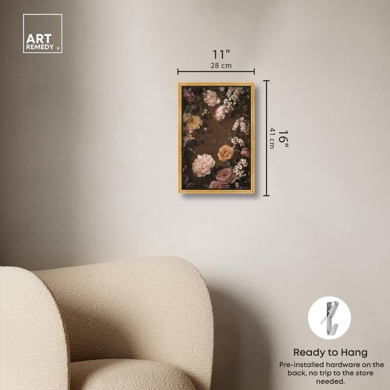 Faded Florals Fable I Canvas by Art Remedy