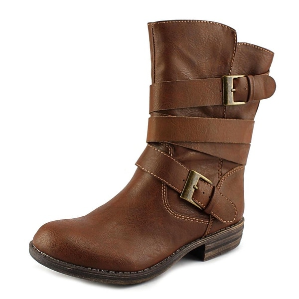 American Rag Cale Women Round Toe Synthetic Brown Mid Calf Boot