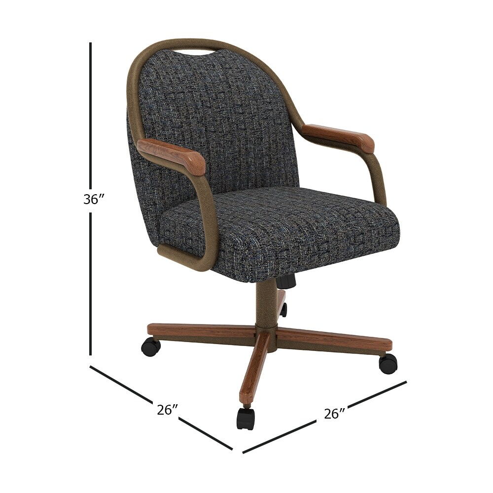 Chromcraft chair on sale casters