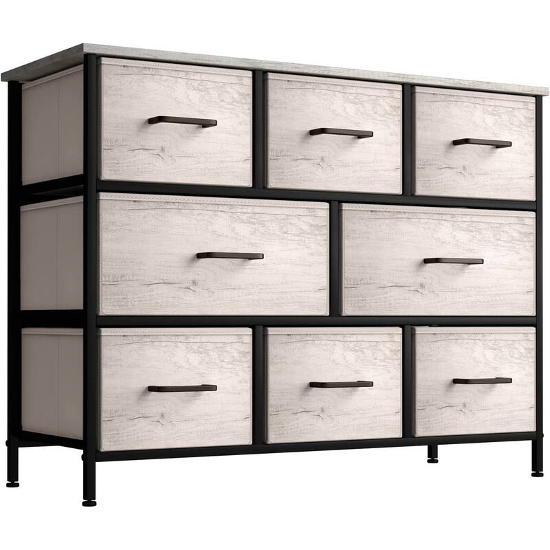 Dresser w/ 8 Drawers Furniture Storage Chest for Clothing Organization