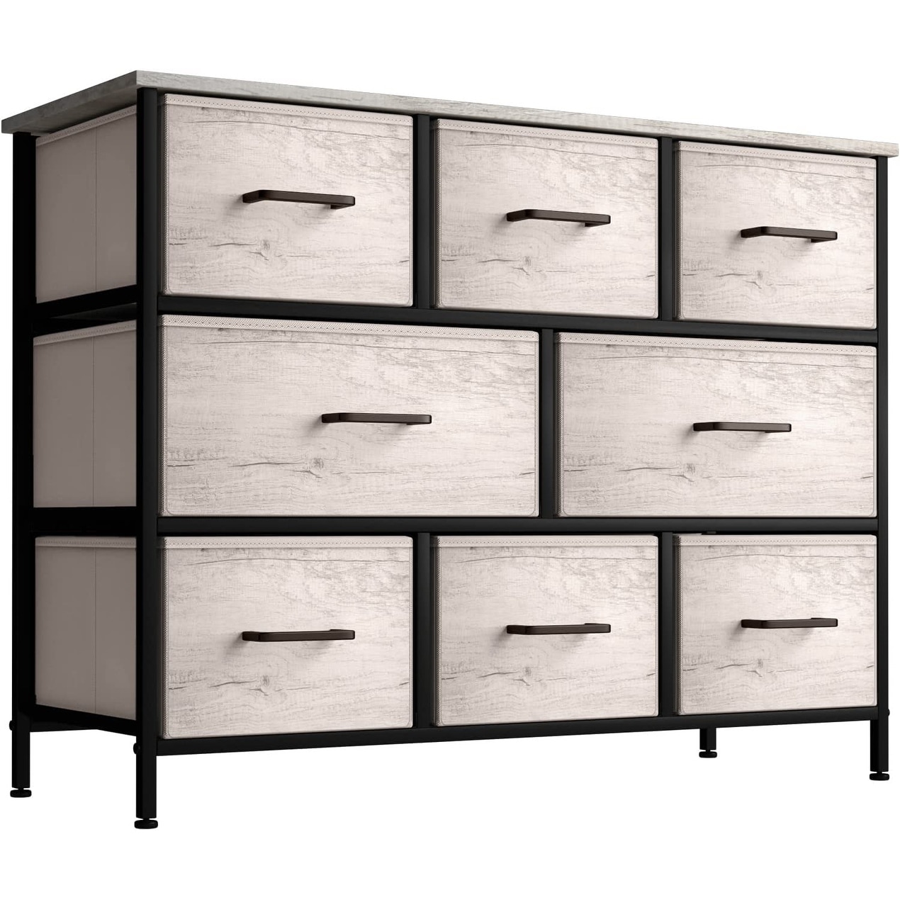 Dresser w/ 8 Drawers Furniture Storage Chest for Clothing Organization