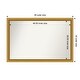 preview thumbnail 124 of 191, Wall Mirror Choose Your Custom Size - Extra Large, Townhouse Gold Wood Outer Size: 48 x 32 in