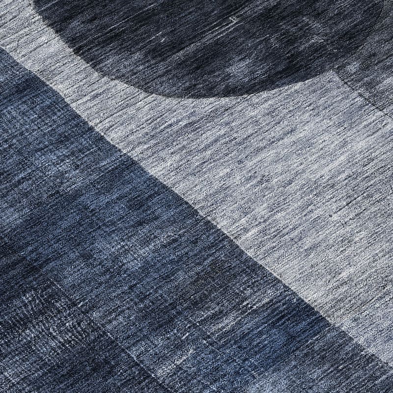 Machine Washable Indoor/ Outdoor Abstract Geo Chantille Rug