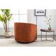 Orange 360° Swivel&Ergonomic Design Barrel Chair,Accent Sofa Chair ...