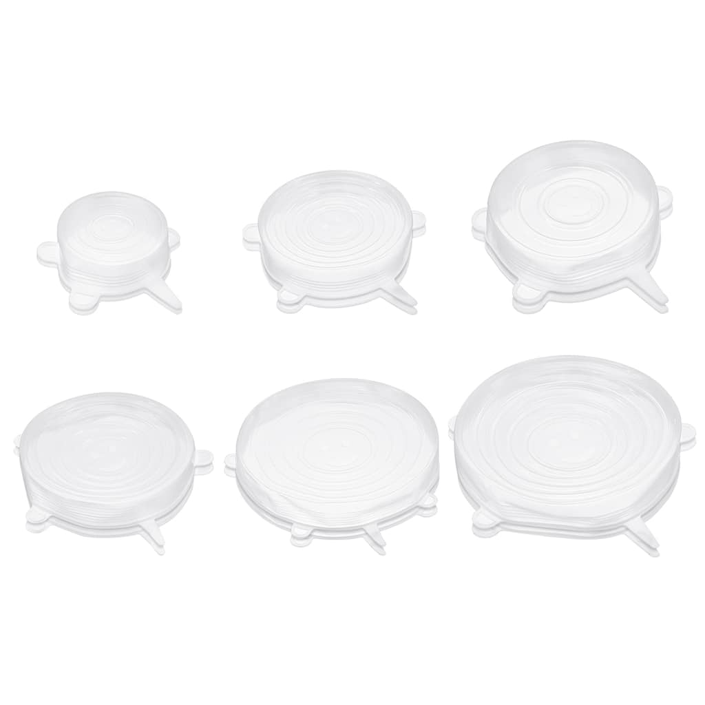 Silicone Stretch Lids, 2 Sets Silicone Lids for Bowls and Food Covers