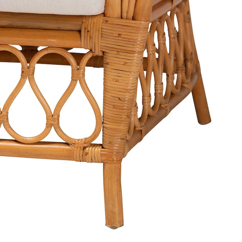 Reina Bohemian Light Honey Rattan Arm Chair