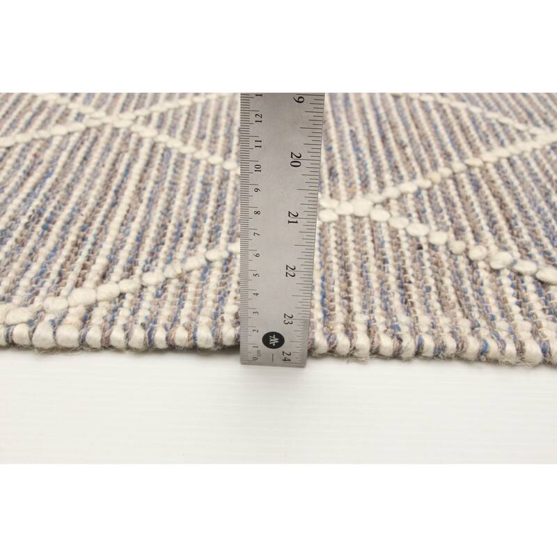 ECARPETGALLERY Braid weave Sienna Taupe Wool Rug - 5'1 x 7'5