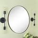 preview thumbnail 3 of 8, TEHOME Yolanta Round Metal Wall Mirror