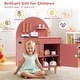 preview thumbnail 18 of 28, Costway Play Kitchen for Kids with Stoves Faucet Sink Microwave Oven - See Details