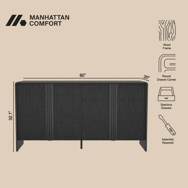 Novara 60 Inch Buffet Sideboard
